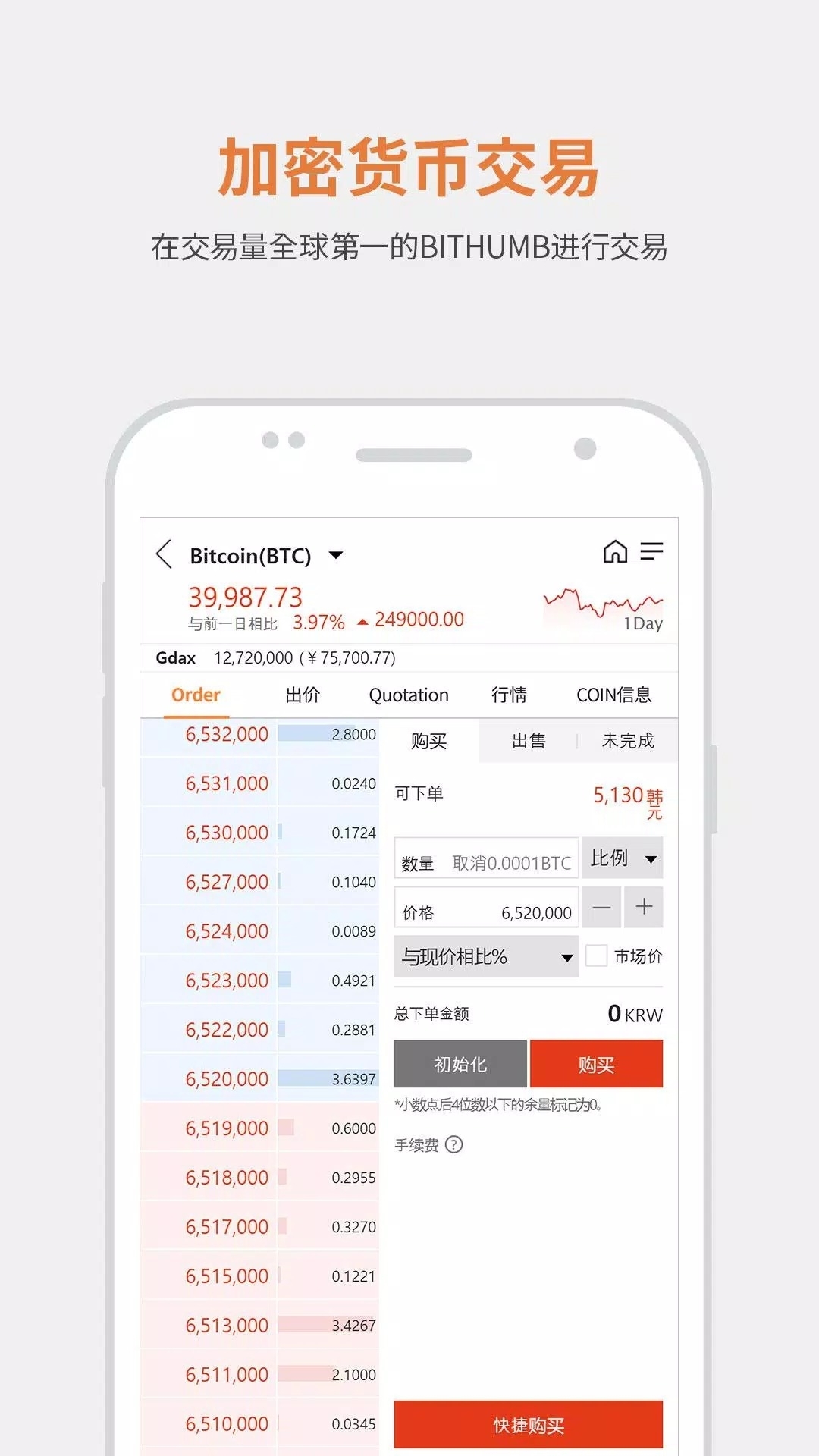 Bithumb交易所手机版
